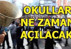 Okullar ne zaman açılacak? Yaz tatili ne zaman bitiyor?
