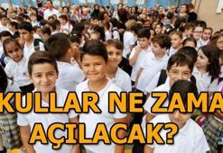 Okullar ne zaman açılacak? Ders saatleri belli oldu
