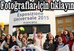 Milano'da EXPO zaferine şampanyalı kutlama