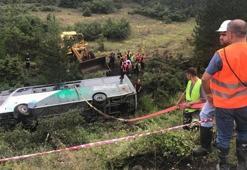 Son dakika... Bursa'da yolcu otobüsü devrildi! Çok sayıda yaralı var...
