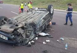 Otomobiliyle TIR'a çarptı, ağır yaralandı