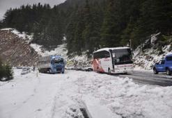 Konya-Antalya yolunda şok görüntüler