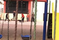 Okul bahçesinde skandal görüntüler! Mahalleli isyan etti