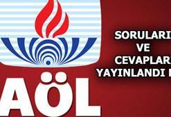 AÖL sınav soruları ve cevapları yayınlandı mı? AÖL sonuçları ne zaman açıklanacak?