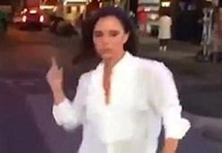 Victoria Beckham'dan Times Meydanı'nda dans