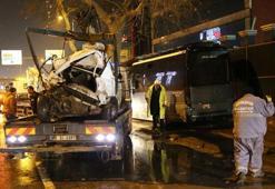 Ankara'da ticari araç polis otosuna çarptı: 2’si polis 3 yaralı
