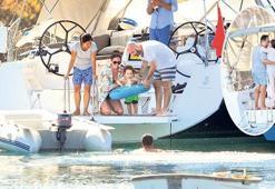 Kerem’in deniz keyfi
