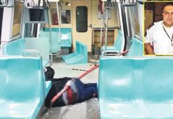 Metroda beline demir saplandı!