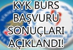 KYK burs başvuru sonuçları açıklandı! KYK burs sonuç sorgulama ekranı...