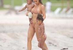 Kim Kardashian doğum kilolarını verdi