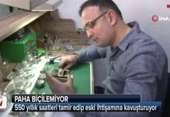 550 yıllık saatleri tamir edip ilk günkü ihtişamına kavuşturuyor