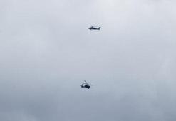 Menbiç sınırında ABD helikopterleri uçuyor