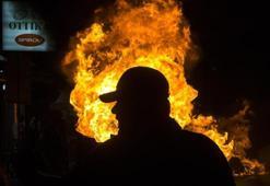 Komşuda ortalık karıştı! Olaylı gösteri