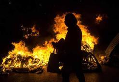 Komşuda ortalık karıştı! Olaylı gösteri