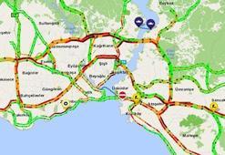 İstanbul'da "karne" trafiği! Yol haritası kıpkırmızı...