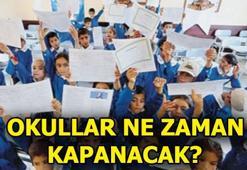 Okullar ne zaman kapanıyor, yaz tatili ne zaman başlıyor? E-okul not sorgualam
