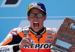 Aragon'da zafer Marquez'in