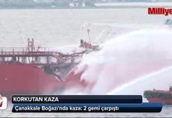 Çanakkale Boğazı'nda tanker kazası