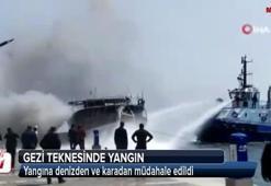 Ünlü tatil merkezinde tekne yangını!
