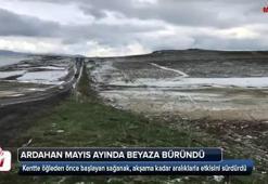 Ardahan'da sağanak ve dolu etkili oldu