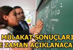 Sözleşmeli Öğretmenlik sözlü sınav sonuçları ne zaman açıklanacak?