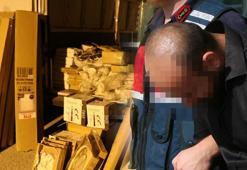 Çalıştığı çeyizciden çaldığı eşyalarla yakalandı