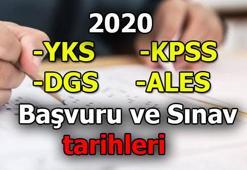 2020 ÖSYM sınav takvimi - YKS, KPSS, DGS, ALES sınav tarihleri - başvuru tarihleri