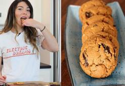 Unsuz fıstık ezmesinden damla çikolatalı kurabiye tarifi