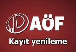 AÖF kayıt yenileme nasıl yapılır, ücret ne kadar? AÖF kayıt yenileme ne zaman bitiyor?