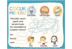 Labirent oyunu oyna: Kim ne yemiş? Çocuklar çözüm sizde