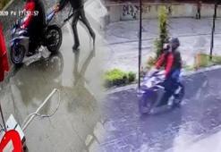 Her şey 10 dakika içinde oldu! 4 kişi motosiklet çaldı