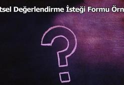 Eğitsel Değerlendirme İsteği Formu Örneği 2026 (Anaokulu İçin)