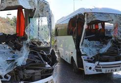 Kocaeli'de işçi servisi kamyona arkadan çarptı