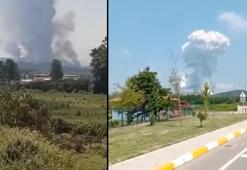 Son dakika: Sakarya'da havai fişek fabrikasında şiddetli patlama! Bölgeden görüntüler...