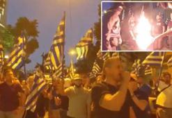 Son dakika... Büyükelçilik önünde toplandılar, slogan atıp Türk bayrağını yaktılar!