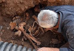 Kars'ta insan kemiği ve eski askeri mühimmat  bulundu