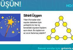 Günün bulmacası: Sihirli üçgen