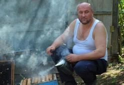 Ordulu çılgın arıcı, gömleğini çıkarıp arıların arasına daldı