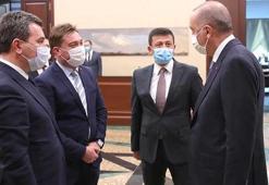 Bayındır ve Bergama belediye başkanları Cumhurbaşkanı Erdoğan ile görüştü