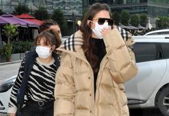 Demet Özdemir'in set arası yemek keyfi