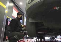 Kış lastiği uygulaması öncesi oto lastikçilerde yoğunluk
