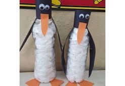 Pet şişeden penguen yapımı