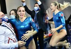 Milli cimnastikçi Göksu Üçtaş Şanlı'dan gümüş madalya! Tarihi anlar...