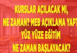 Kurslar açılıyor mu (dershaneler, sürücü kursları), özel kurslar ne zaman açılacak 2021? Yüz yüze eğitim ne zaman başlayacak, hangi tarihte?