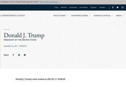 Trump’ın biyografisini değiştirdi: Görev süresi 11 Ocak saat 19.44'te dolacak