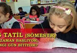 15 tatil ne zaman, 2021 sömestr tatili ne zaman başlıyor, kaç gün sürecek? MEB 2021 iş takvimi...