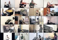 Minik müzisyenlerin konser ziyafetine alkış