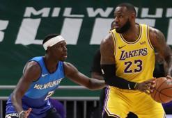 NBA'de Lakers, LeBron James'in öne çıktığı maçta Bucks'ı mağlup etti