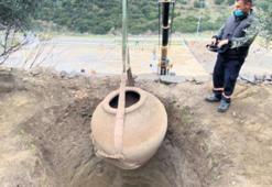 Kaçak kazıdan tarihi küp ‘Pithos’ çıktı