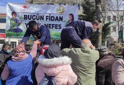 Çanakkale’de 'Orman Haftası' kapsamında 3 bin fidan dağıtıldı